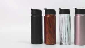 Infuser Travel Mug with Removable loose leaf Tea Strainer Bottle 18/8 Stainless Steel Insulated Tumbler for Women Rosegold