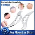 【Local delivery】 Gua Sha Stainless Steel Board Manual Muscles Massager Relaxation Soft Tissue Physical Therapy Tool Stainless-Scraping. 