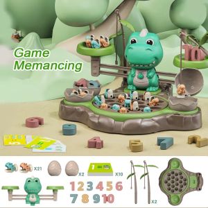 Menstimulasi Motorik Halus Mainan Anak Dinosaurus Fishing & Libra Balance Mainan Edukasi Anak Laki Laki