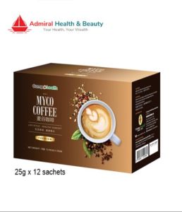 Myco Premium Coffee (25g x 12 Sachets) with Multigrains & Beans | Colombian Coffee Bean | Halal