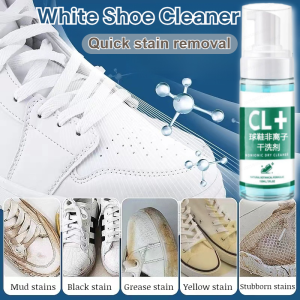 White Shoes Foam Cleaner Deodorization Stain Remover White Shoe Polishing Water-Free And Handfree