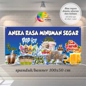 Cetak Spanduk Banner Aneka Minuman Segar