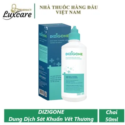Dung Dịch Sát Khuẩn DIZIGONE - Giúp Tiêu Diệt Vi Khuẩn - Nấm An Toàn - Chai 500ml - Luxcare