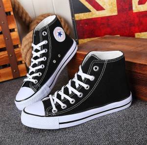 ปี2021 รองเท้าผ้าใบหุ้มข้อหญิง-ชาย รองเท้าแฟชั่นคู่ รองเท้าผ้าใบคู่ รองเท้าเสริมส้น สไตล์เกาหลี รองเท้าสวมสบาย MH003