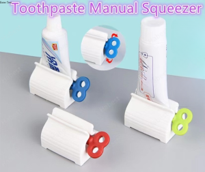 [Multifunction] Reusable Manual Toothbrush Holder Toothpaste Squeezer Plastic Rolling Tube New