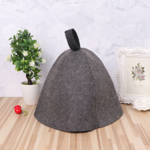 Wool Felt Sauna Hat Wall Hanging Space Saving Reusable Shower Cap for Home Bathroom House Bathing Accessories Supplies