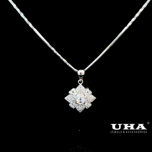 M1637 Mặt và Dây chuyền nữ đính đá CZ cao cấp UHA