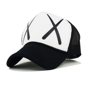 Foratjin- Topi Baseball Casual Rebel X Tanda X Premium Gold dan White Hat