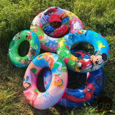 WS★50cm60cm70cm80cm90cmCartoon Single Layer Inflatable Swimming Ring Lifebuoy Underarm Swimming Ring