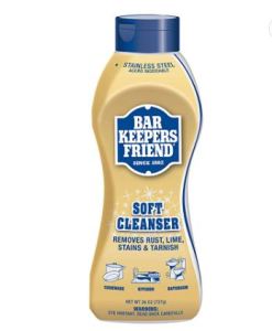 Bar Keepers Friend Soft Cleanser - 26oz - Safe for Use on Glass Ceramic Cooking Surfaces Copper Brass Chrome and Stainless Steel and Porcelain Sinks disinfect