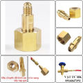 Đầu chuyển đổi dây dẫn bình khí oxi - nito sang dây nạp gas đồng hồ áp suất, đồng hồ hàn gió đá Mới. 