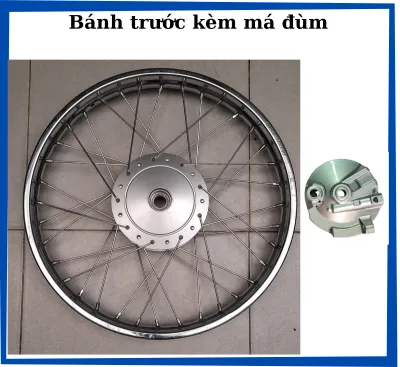 Bánh căm Zin Wave Alpha Blade RSX WS110 đời mới thắng đùm hoặc thắng đĩa