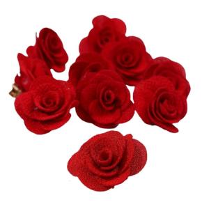 10Units AntiSlip Barrettes with Metal Teeth Design Flower Side Hairpin Hair Accessories for Women Girl Various Occasion