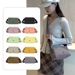 SEEMAY Large Capacity Nylon Cloth Messenger Bag Casual Multi-layer Crossbody Square Bag Chic Tote Single Shoulder Bag Woman Girls