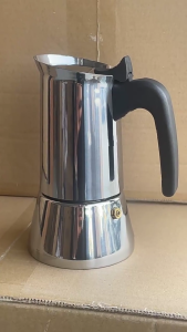 2/4 Cup Nonrust Steel Coffee Pots Safe Designs for Home Use Campings Durable Construction and Mess Release Cleaning