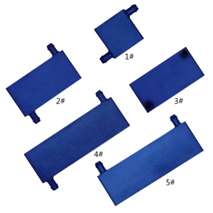 1.57x1.57x0.47in Aluminum Water Cooling Block Computer CPU Liquid Water Cooler Heatsink System for Laptop Industrial