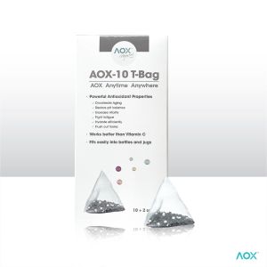 AOX-10 Antioxidant T-bag (10 + 2 Sachet) Naturally increases pH Improves Taste of Water. Portable and suitable for Travel. Boosts Immunity and Health. Anti-Aging Anti-Fatigue.