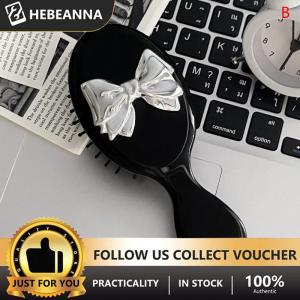 hebeanna Mini Hair Comb With Mirror Foldable Comb Travel Portable Massage Women Girl Hair Brush Black Boeknot Comb Styling Tools Gift