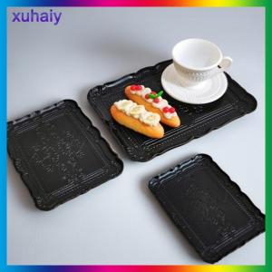 xuhaiy แผ่นจานอาหารลายนูนขนาดเล็กของเล่นจำลองบ้านตุ๊กตา1ชิ้น