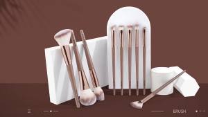 MAANGE 9 PCS Multifunctional Makeup Brush Set Eye shadow Loose Powder Blush Liquid Foundation Brush
