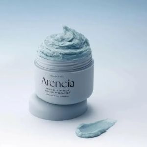 【SG Local delivery】Arencia Royal Blue Hyssop Rice Mochi Cleanser 120g | Exfoliator Moisturizing SoothingHyssop Deep-Cleansing