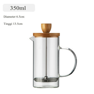 Teko Seduh Kopi Manual Kaca Press Coffe Maker Pembuat Kopi Manual French Press Teko Kopi Coffe Pot Arezo ll