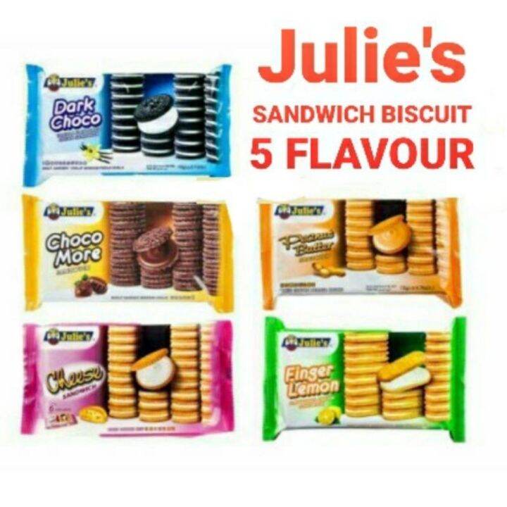 JULIE'S PEANUT BUTTER SANDWISH BISCUIT 90g | Lazada