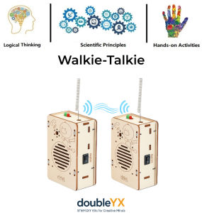 STEM DIY Walkie Talkie Kit for Kids | Build Your Own Two-Way Radio | Educational Electronics Science Kit
