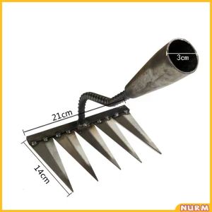 Nurm Durable Steel Hardened Handheld Weeding Tool Shovel Rake and Digging Hoe for Gardening