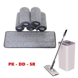 5 Miếng Lau Nhà Dạng Vải Microfiber 12x33cm – Thấm Hút Nhanh Thay Thế Cho Mop Vắt Phẳng Siêu Rẻ