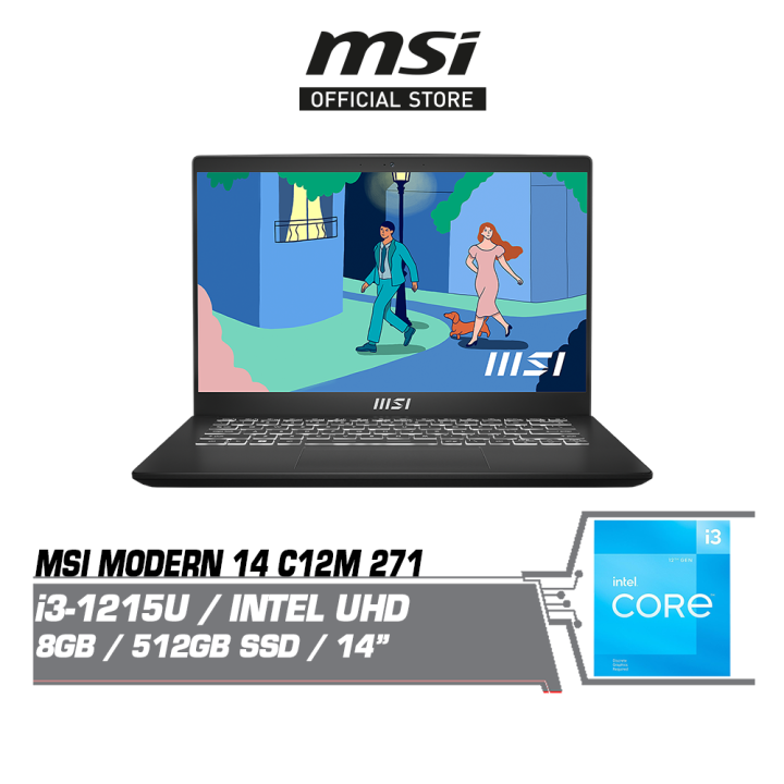 MSI Modern 14 C12M 258 / 271 / 257 (14 Inch FHD IPS 60HZ | Intel I3 ...