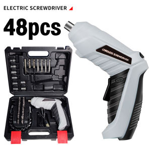 🔥Free Ship🔥ไขควงไฟฟ้าขนาดเล็ก สว่านไฟฟ้า สว่านไร้สาย 48 ชิ้น 4.2V ไขควงอเนกประสงค์ การเจาะและการน๊อตสามารถทำได้ง่าย ขนาดกะทัดรัด / มีประสิทธิภาพ / มีฟังก์ชั่ ไฟฟ้ามุมปรับได้ ไฟฟ้าสว่านมือแบบชาร์จ สว่านกระแทก ไฟฟ้าขนาดเล็กรวมกันที่บ้าน