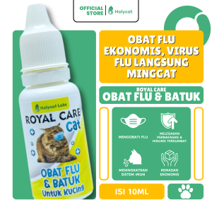 Obat Flu dan Batuk Kucing dan Anjing Royal Care Hewan Peliharaan 10 ML