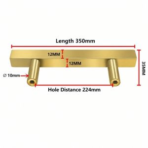 MUNCHX Thép không gỉ Tay nắm tủ Tối giản Vàng Núm ngăn Hiện đại Hình vuông Tay nắm cửa dùng cho nhà bếp phòng ngủ phòng tắm.