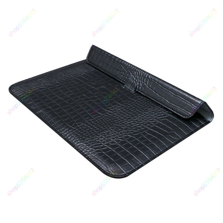 Crocodile Skin Laptop Sleeve Stand Case For Macbook Air 13 13.6 15 Inch M2 Pro 13 14 15 16 Leather Notebook Carrying Bag Pouch kdkmm