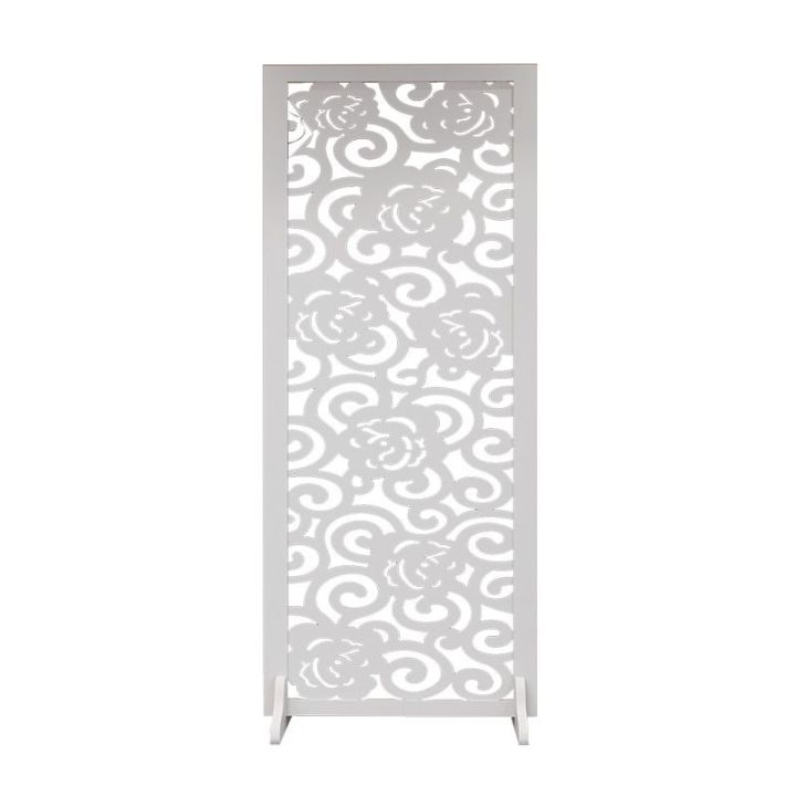 Rose white divider/penghadang screen/folding divider Lazada