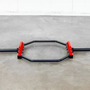 Hex Barbell 1.41m Trap Bar 5cm Olympic Hexagonal Farmer Walk Strongman Gym Squat Deadlifts Shrug Shoulder Plates