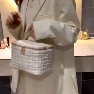 Cosmetic Bag Organizer Make up Bag Large Portable Travel Toiletry Bag Storage Bag COD