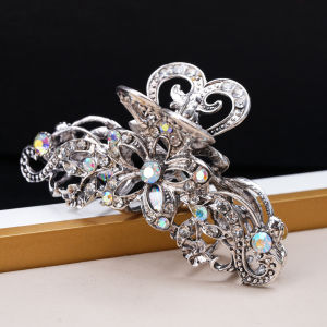 Thế giới Baroque Kẹp tóc Phong cách hoài cổ Thiết kế rỗng Rhinestone Kẹp tóc Kẹp tóc Hợp kim Phụ kiện tóc cho các cô gái nữ2026
