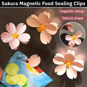 Sakura Sealing Magnetic Clip Food Sealant Snack Fresh Sealing Clip Kitchen Tool Storage Sealed Clip