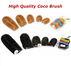 Coconut Abalone Brush Berus Sabut Coconut Fibres Scrubbing Brush With Eyelet For Hanging Up Berus Sabut Plastic Nylon