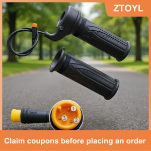 【ZTOYL】 1 cặp 20x Scooter tốc độ ga xử lý 12V đến 72V cho 22.2mm Tay Lái Xe đạp điện ga với 3 pin kết nối không thấm nước