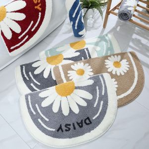 Daisy Pattern Floor Mat  45*75 cm Anti Slip Fast Water Absorption Home Living Carpet Tikar Lantai Bilik air
