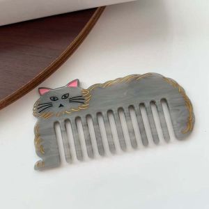 BEAUTYLADIES Axit axetat Lược Axit Axetic Mèo Phim hoạt hình Lược làm tóc Sáng tạo Dụng cụ tạo kiểu tóc Lược trang điểm Phụ nữ