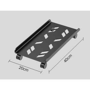 Adjustable ATX PC Tower CPU Stand with Lockable Caster Wheels and 360° Rotating Wheels