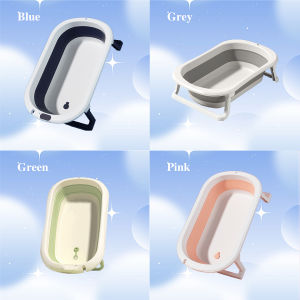Folding Baby Bath Tub Non-Slip Bath Tub For Baby Extra large Bathtub With Bath Mat Bath Net