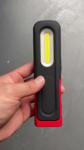 Work light LED inspection lamp USB rechargeable magnetic hook rubber-coated auto repair emergency light floodlight for maintenance3000MAH