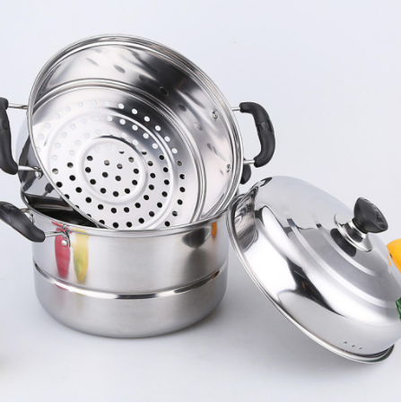 3 Layer Steamer Stainless Steel With Cooking Pots | Lazada PH