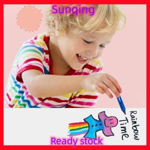 SQ Stationery [Flash Sale] 6Pcs Washable Bath Crayons Colorful Drawing In The Tub Easy Clean Crayons Kids Colorful Funny Art Toy Graffiti Bathroom Crayon