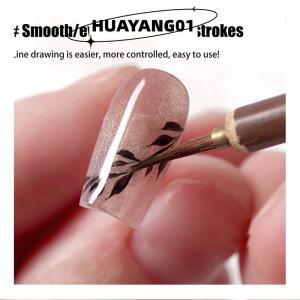 HUAYANG01 [HOT FASHION] Nail Art Painting Wolves Hair Brush Pen Hook Line Paint Brush Chinese Calligraphy Brush Art Oil Drawing Watercolor Brush